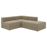 JÄTTEBO mod crnr sofa 2,5-seat w chaise lng, right/Johanneshov brown-beige, 190x71x65 cm