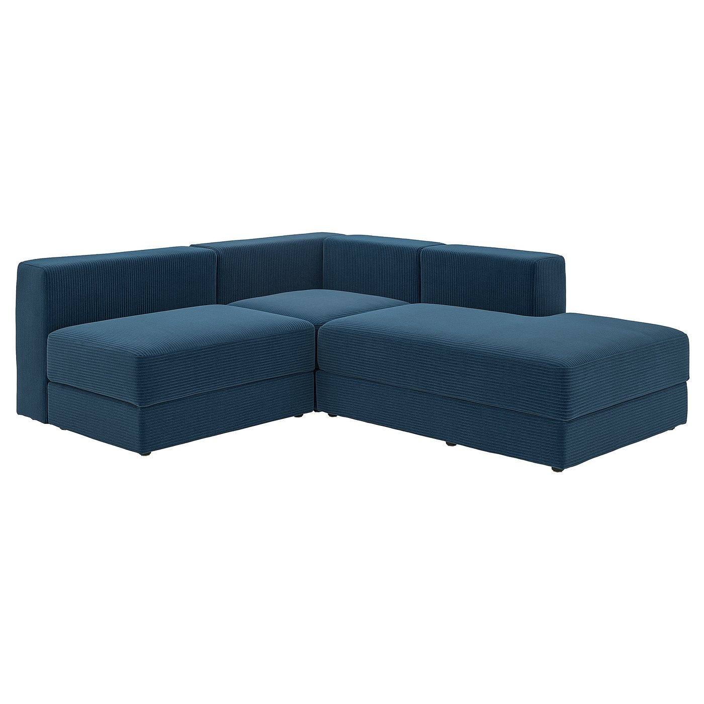JÄTTEBO mod crnr sofa 2,5-seat w chaise lng, right/Samsala dark blue, 190x71x65 cm