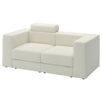JÄTTEBO 2-seat modular sofa, with headrest/Axvall off-white, 190x87x95 cm