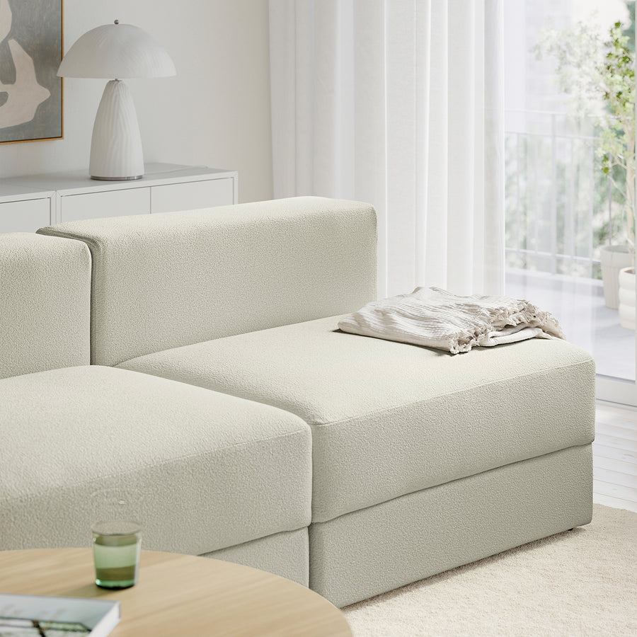 JÄTTEBO 4,5-seat modular sofa, Axvall off-white, 285x71x95 cm