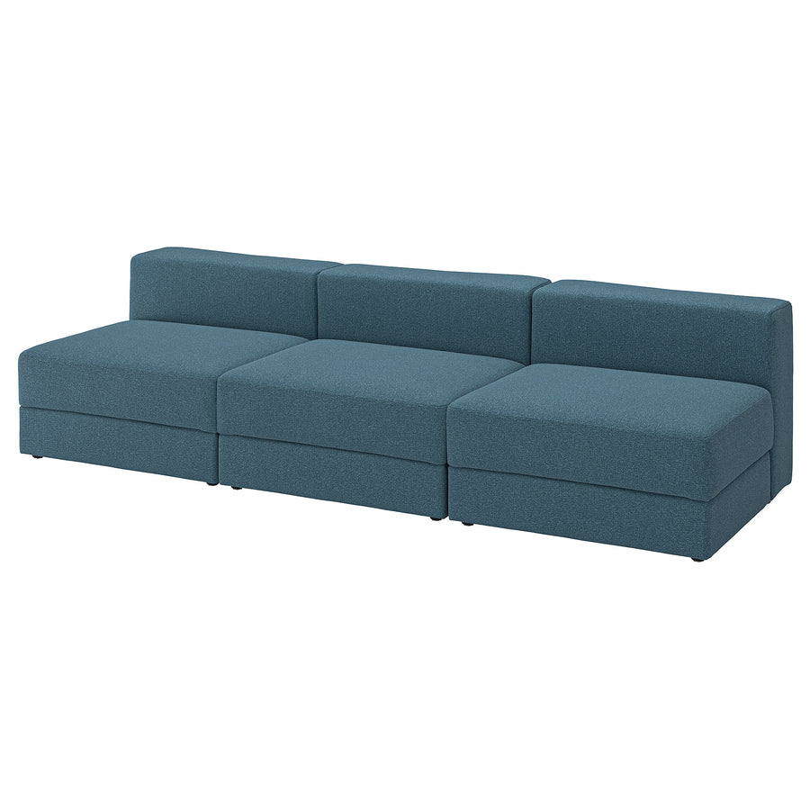 JÄTTEBO 4,5-seat modular sofa, Axvall dark grey-blue, 285x71x95 cm