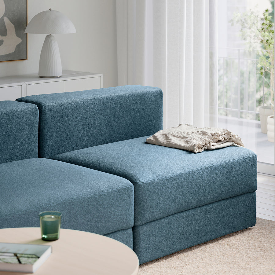 JÄTTEBO 4,5-seat modular sofa, Axvall dark grey-blue, 285x71x95 cm