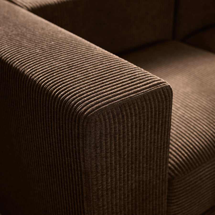 JÄTTEBO 4,5-seat modular sofa, Samsala dark brown, 285x71x95 cm