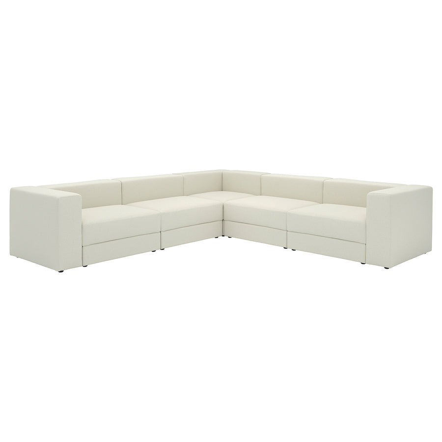 JÄTTEBO modular corner sofa, 6 seat, Axvall off-white, 25x71x95 cm