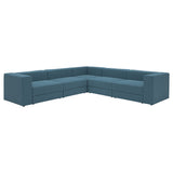 JÄTTEBO modular corner sofa, 6 seat, Axvall dark grey-blue, 25x71x95 cm