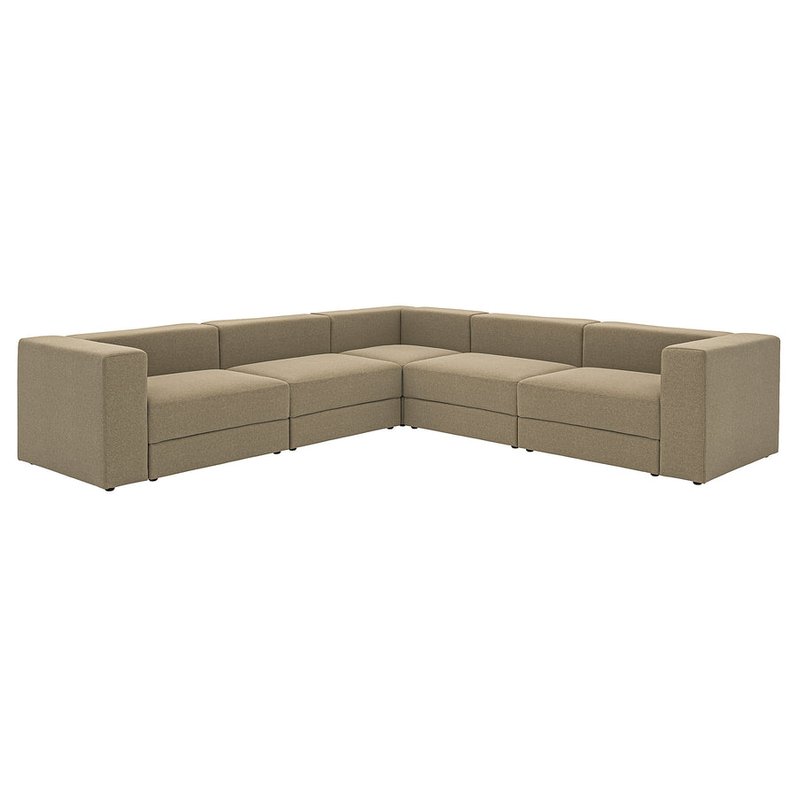 JÄTTEBO modular corner sofa, 6 seat, Johanneshov brown-beige, 25x71x95 cm