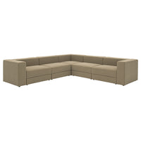 JÄTTEBO modular corner sofa, 6 seat, Johanneshov brown-beige, 25x71x95 cm