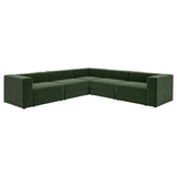 JÄTTEBO modular corner sofa, 6 seat, Johanneshov dark green, 25x71x95 cm