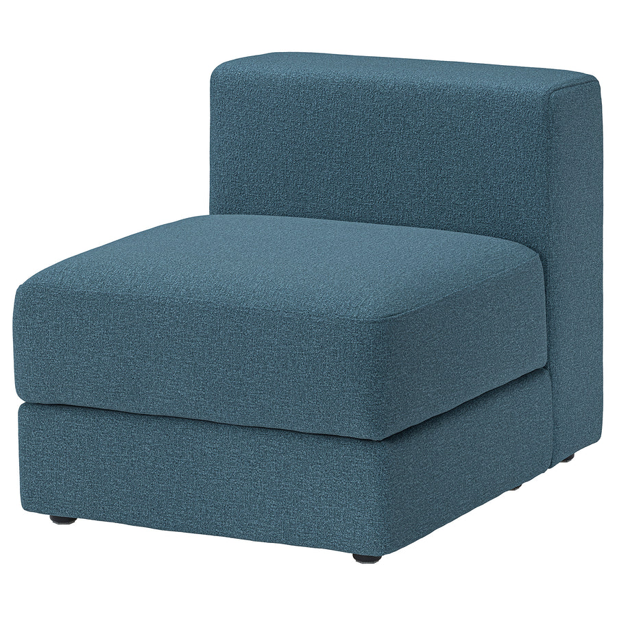 JÄTTEBO 1-seat module with storage, Axvall dark grey-blue, 70x71x95 cm
