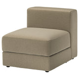 JÄTTEBO 1-seat module with storage, Johanneshov brown-beige, 70x71x95 cm