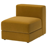 JÄTTEBO 1-seat module with storage, Samsala yellow-brown, 70x71x95 cm