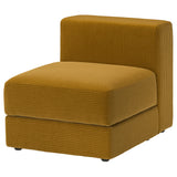 JÄTTEBO 1-seat module with storage, Samsala yellow-brown, 70x71x95 cm