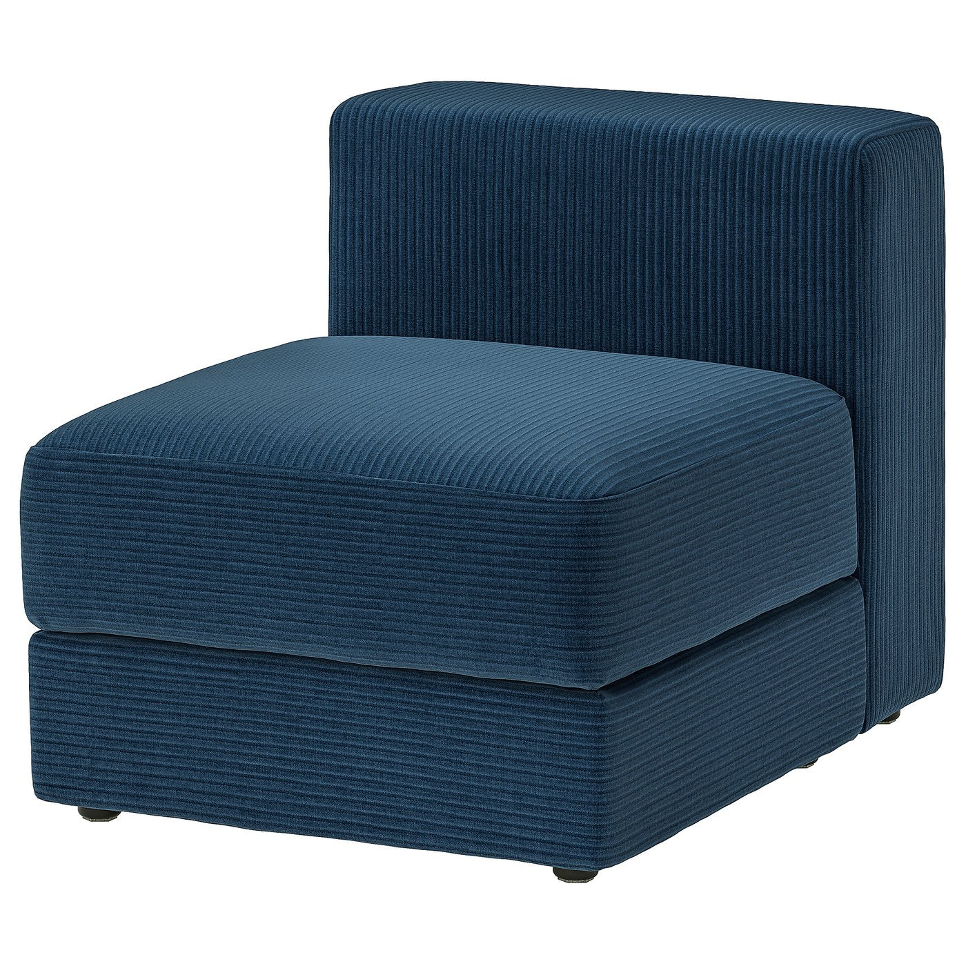 JÄTTEBO 1-seat module with storage, Samsala dark blue, 70x71x95 cm