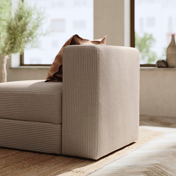 JÄTTEBO 1-seat module with storage, Samsala grey-beige, 70x71x95 cm