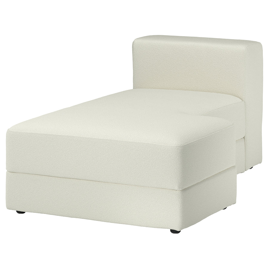 JÄTTEBO chaise longue module, right, Axvall off-white, 95x71x160 cm