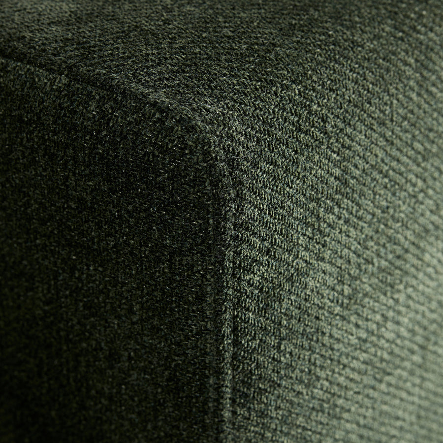 JÄTTEBO chaise longue module, left, Johanneshov dark green, 95x71x160 cm
