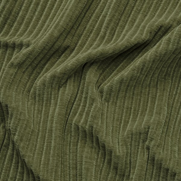 JÄTTEBO cover 1-seat module with storage, Samsala dark yellow-green