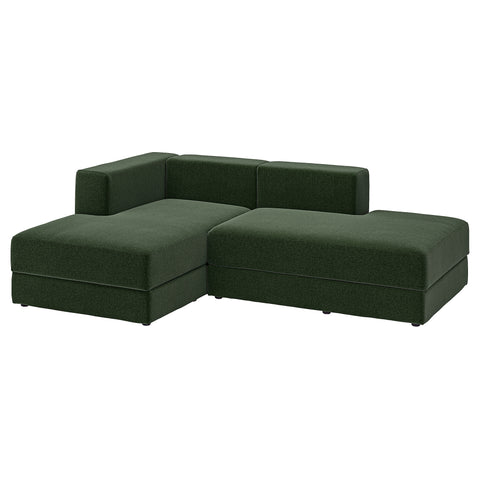 JÄTTEBO chaise longue modules, Johanneshov dark green, 229x71x160 cm