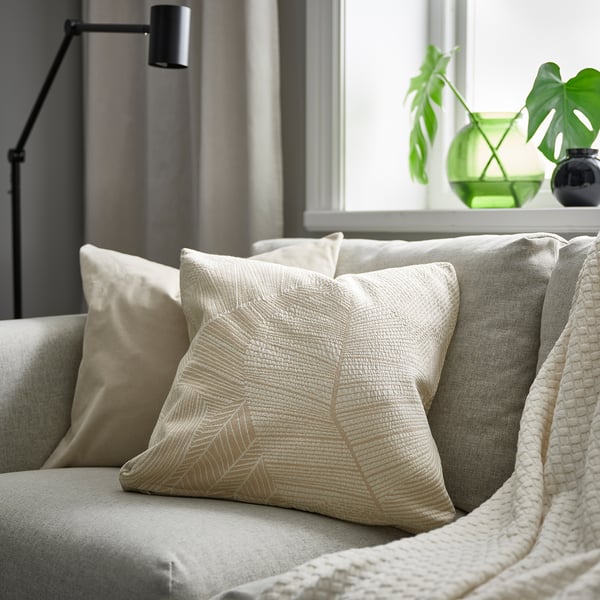 JÄTTEGRAN cushion cover, off-white, 50x50 cm