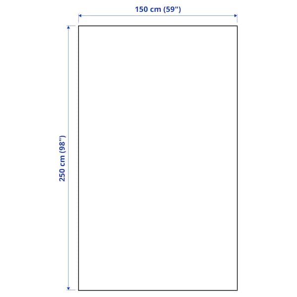 Ikea JAKOBSLILJA - Bedspread, off-white/anthracite, 150x250 cm