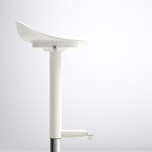 JANINGE bar stool, white, 76 cm