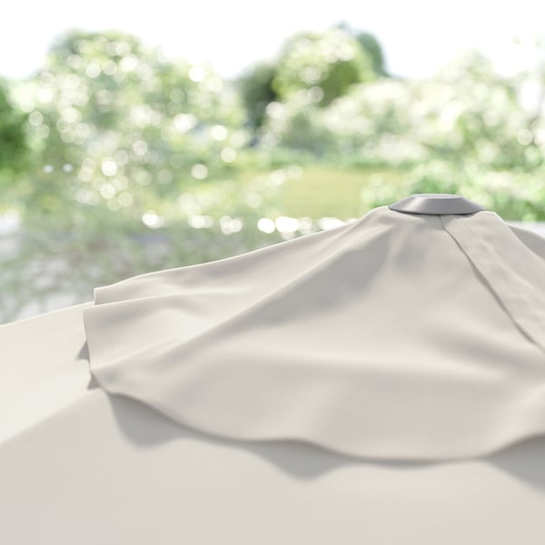JOGGESÖ parasol, light grey-beige, 300 cm