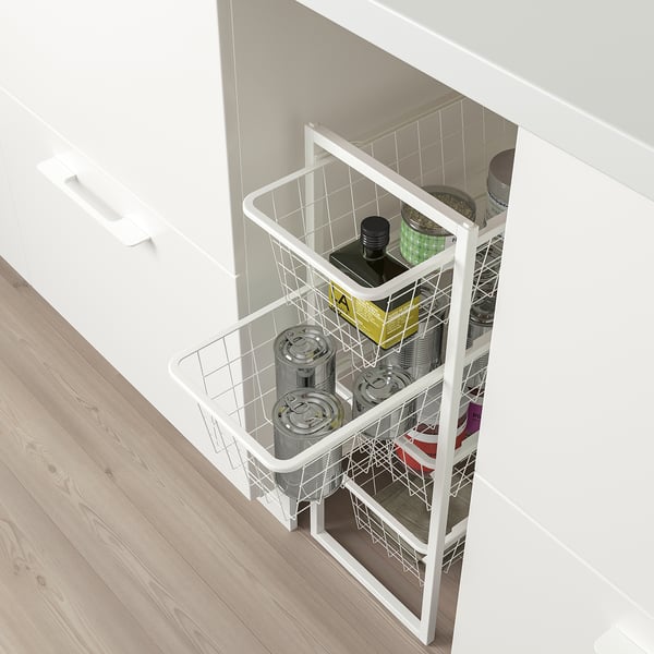 JONAXEL storage combination, white, 25x51x70 cm