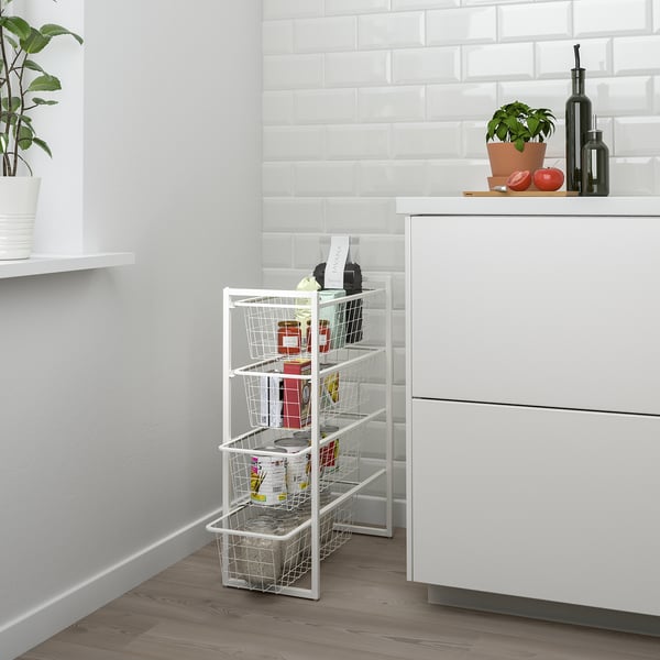 JONAXEL storage combination, white, 25x51x70 cm