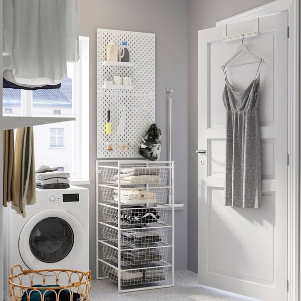 JONAXEL storage combination, white, 50x51x104 cm