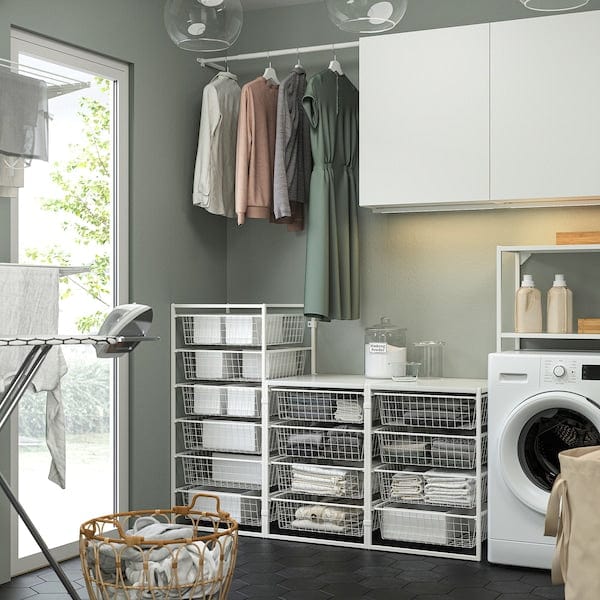 Ikea JONAXEL - Storage combination, white, 148x51x104 cm