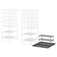 JONAXEL / GREJIG hallway furniture, set of 5, white/grey