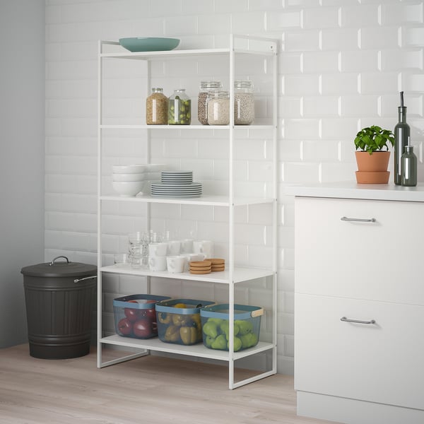 JONAXEL shelving unit, white, 80x38x160 cm