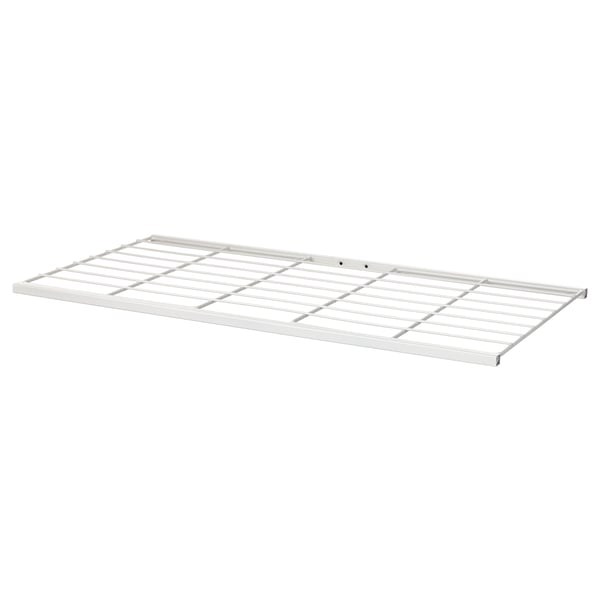JOSTEIN shelf, wire/in/outdoor white, 77x40 cm