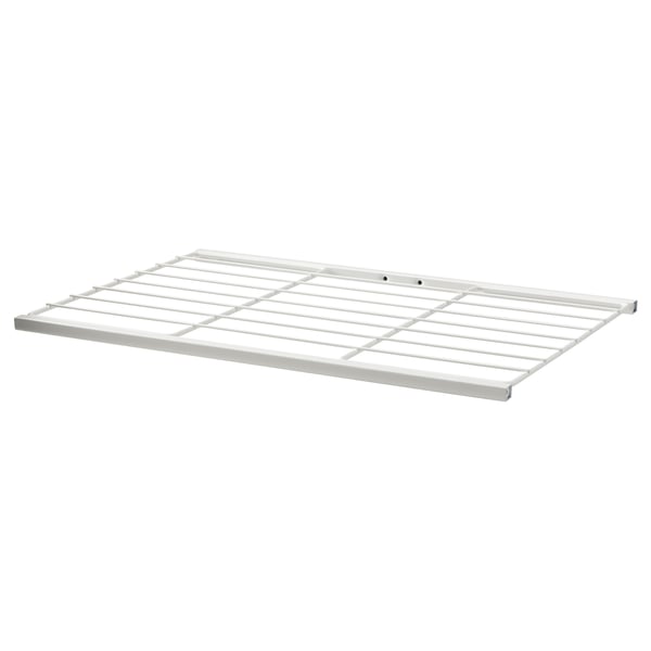 JOSTEIN shelf, wire/in/outdoor white, 57x40 cm