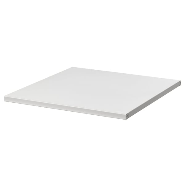 JOSTEIN shelf, metal/in/outdoor white, 37x40 cm