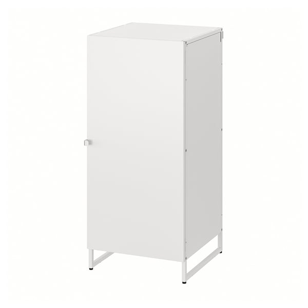 JOSTEIN shelving unit with door, in/outdoor/white, 41x44x90 cm