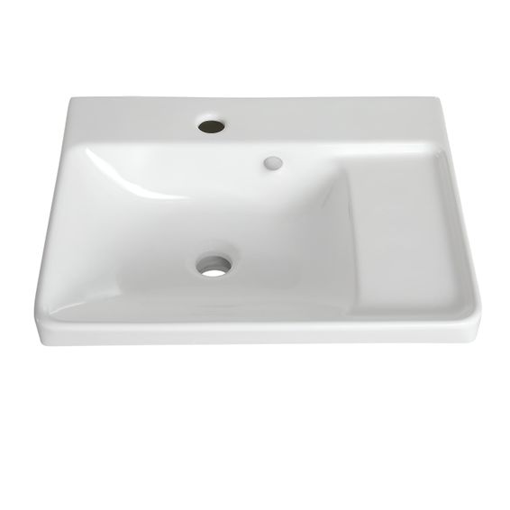 EASY FURNITURE WASHBASIN CM.L51,4XP42,4X15,5H POLISHED WHITE