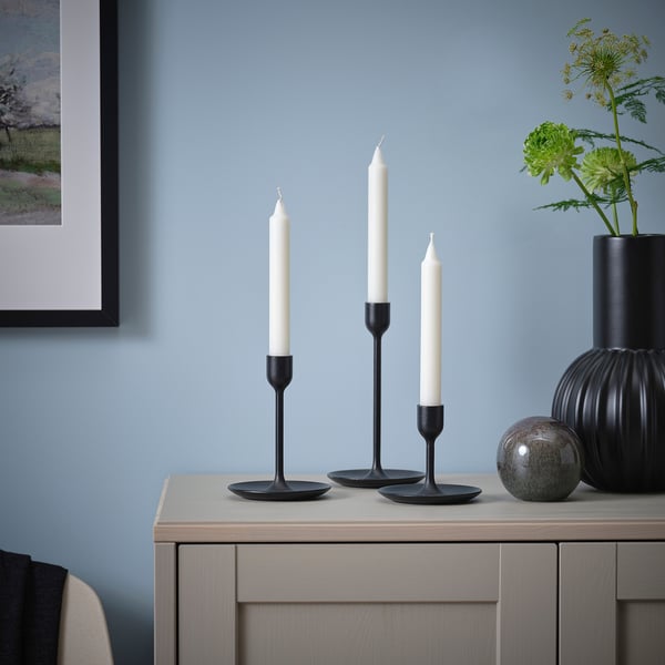 JUBLA unscented chandelier candle, Height: 19 cmDiameter: 22 mmDuration: 6 hQuantity/package: 20 pcs.