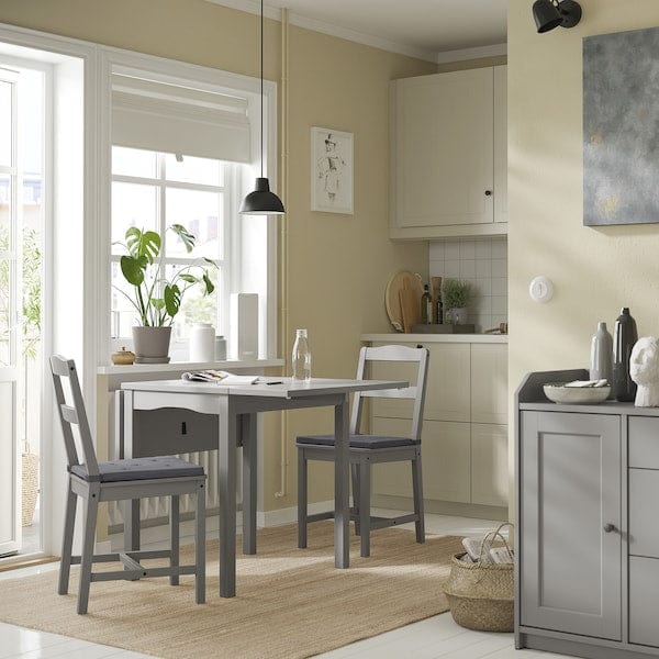 Ikea JUSTINA Chair cushion - grey 35/42x40x4.0 cm , 42/35x40x4 cm