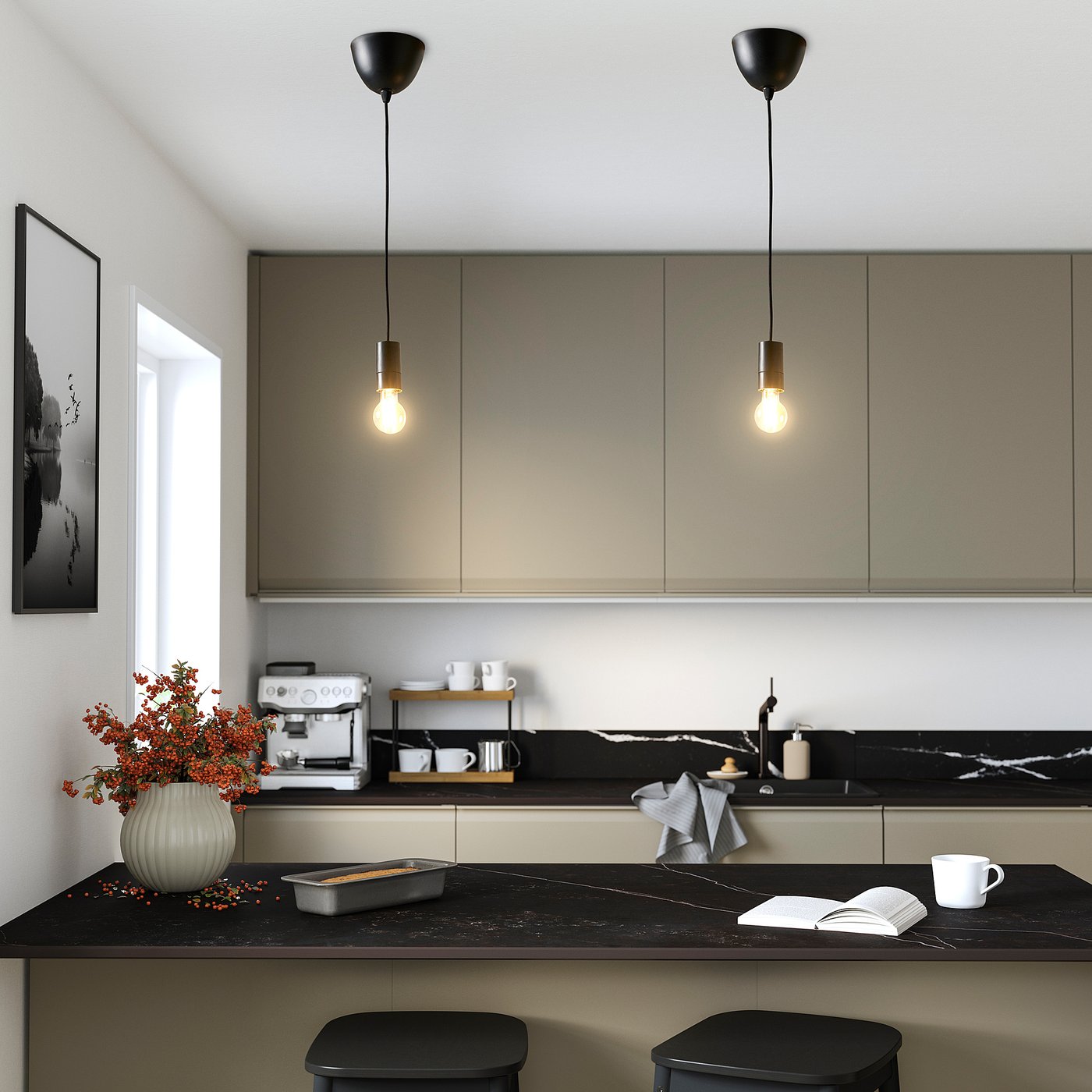 KAJPLATS LED bulb E27 470 lumen, smart white spectrum/clear/globe, 60 mm