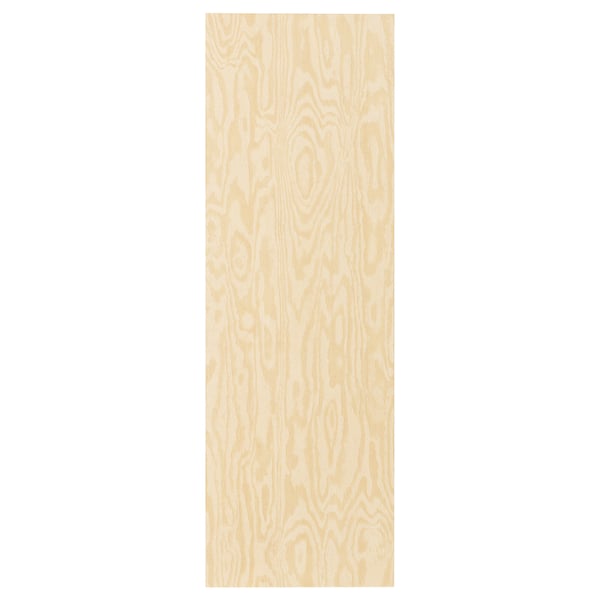 KALBÅDEN door with hinges, lively pine effect, 40x120 cm