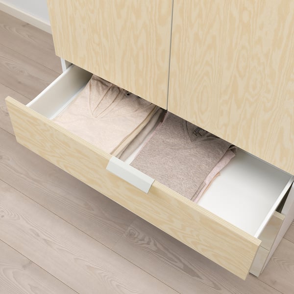 KALBÅDEN drawer, white/lively pine effect, 80x42x20 cm