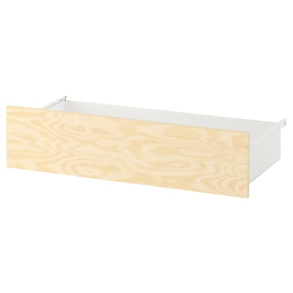 KALBÅDEN drawer, white/lively pine effect, 80x42x20 cm