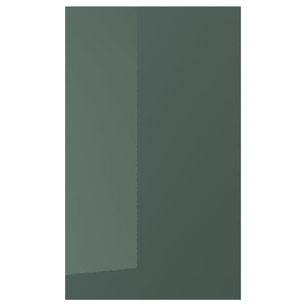 KALLARP door, high-gloss dark grey-green, 60x100 cm