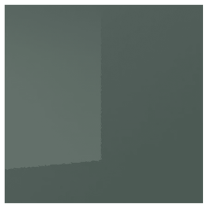 KALLARP door, high-gloss dark grey-green, 60x60 cm