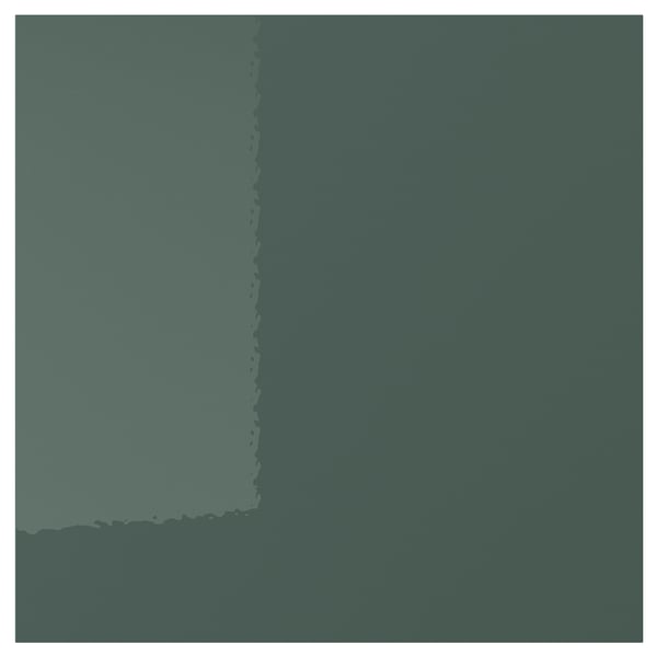 KALLARP drawer front, high-gloss dark grey-green, 40x40 cm