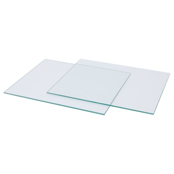 KALLAX glass shelf, 33 cm, 2 pack