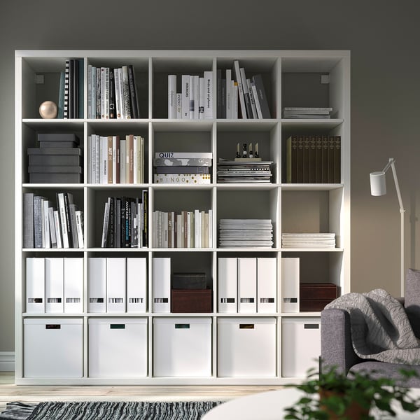 KALLAX shelving unit, white, 182x182 cm