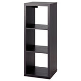 KALLAX shelving unit, black-brown, 42x112 cm