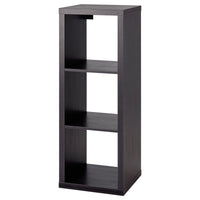 KALLAX shelving unit, black-brown, 42x112 cm